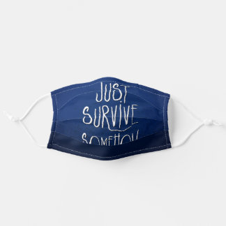 Just Survival Somehow Dark Blue Mund-Nasen-Maske Aus Stoff