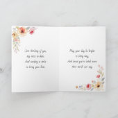 Just Thinking of You Niece | Sweet Poem Karte (Innenseite)