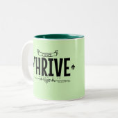 Just Thrive Zweifarbige Tasse (Vorderseite Links)