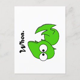 Just Tired Funny Dragon oder Pterodactyl Cartoon Postkarte