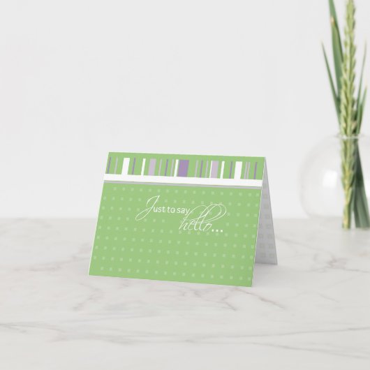 Just to Say Hello Card Karte (Vorderseite)