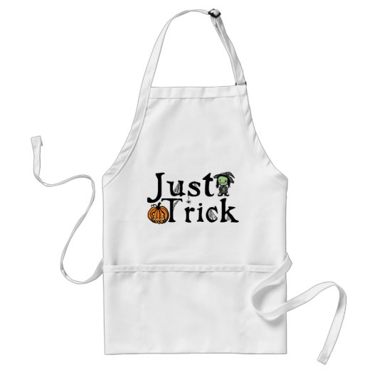 Just Trick Halloween Schürze (Vorne)
