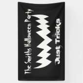 Just Tricks Evil Lmile Halloween Banner (Vertikal)