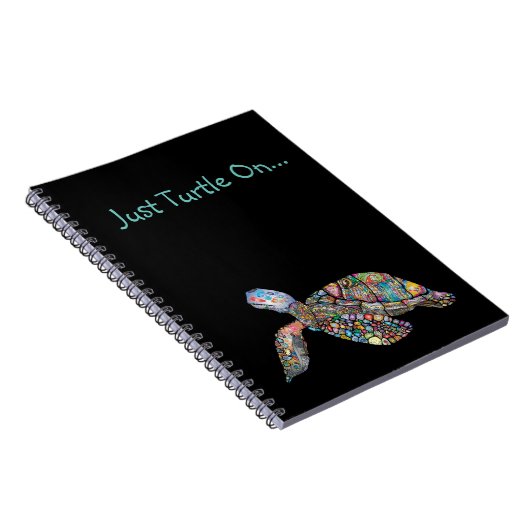 Just Turtle On Spiral Notebook Notizblock (Rechte Seite)