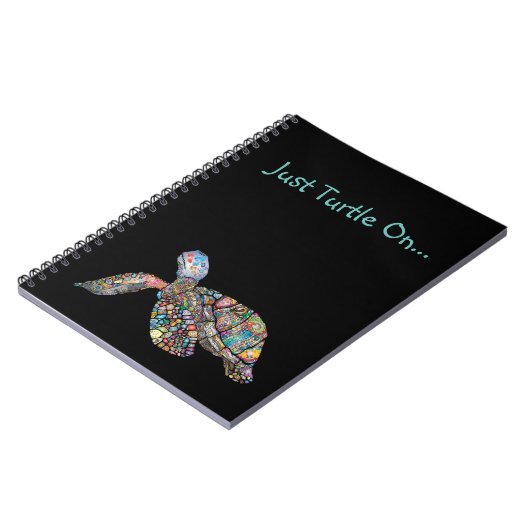 Just Turtle On Spiral Notebook Notizblock (Linke Seite)