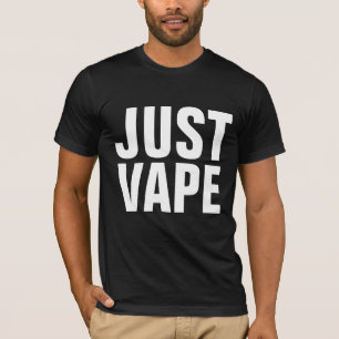 JUST VAPE T - Shirt in Schwarz