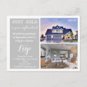 JUST verkauft Real Anwesen Marketing Postkarte (Vorderseite)