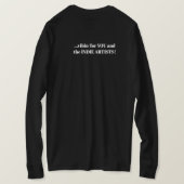 Just Vibin' Long Sleeve T - Shirt (zeitgenössisch) (Design Rückseite)