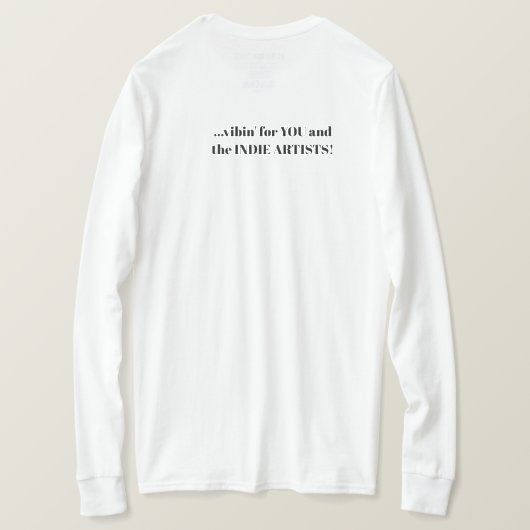 Just Vibin' Long Sleeve T - Shirt (zeitgenössisch) (Design Rückseite)