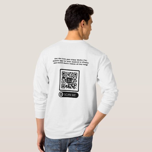 Just Vibin' Media "Got App" Long Sleeve T - Shirt (Schwarz voll)