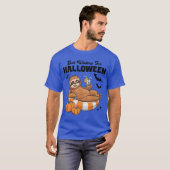 Just Waiting For Halloween Cute Lazy Sloth Hallowe T-Shirt (Vorne ganz)