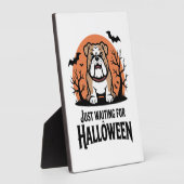 Just Waiting for Halloween Dog Fotoplatte (Seite)