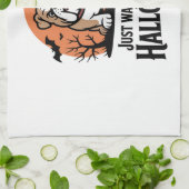 Just Waiting for Halloween Dog Geschirrtuch (Gefaltet)