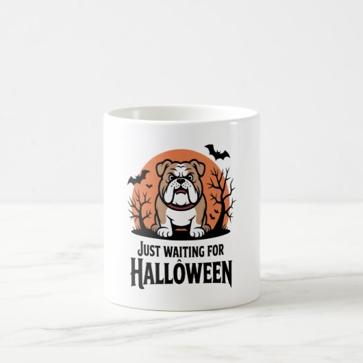 Just Waiting for Halloween Dog Kaffeetasse (Mittel)