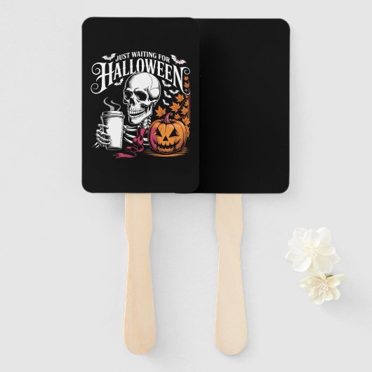 Just Waiting For Halloween Fächer (Vorne und Hinten)