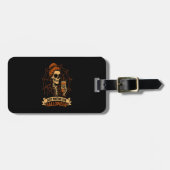 Just Waiting for Halloween Skeleton Gepäckanhänger (Vorderseite horizontal)