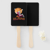 Just Waiting For Halloween Summer Nurse Skeleton P Fächer (Vorne und Hinten)