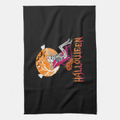 Just Waiting For Halloween Summer Nurse Skeleton P Geschirrtuch (Vertikal)