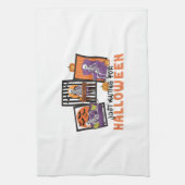 Just Waiting Halloween Fall Vibes Geschirrtuch (Vertikal)