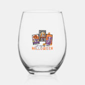 Just Waiting Halloween Fall Vibes Weinglas Ohne Stiel (Vorderseite)