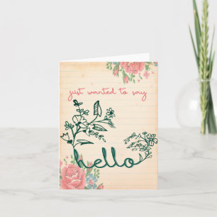 Just Wanted To Say Hello Greeting Card Einladung
