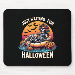 Just Wart für Halloween Skeleton Spooky Vibe Su Mousepad