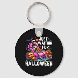 Just Wart für Halloween Skeleton Spooky Vibe Su Schlüsselanhänger