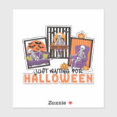 Just Wart Halloween Fall Vibes Aufkleber (Blatt)