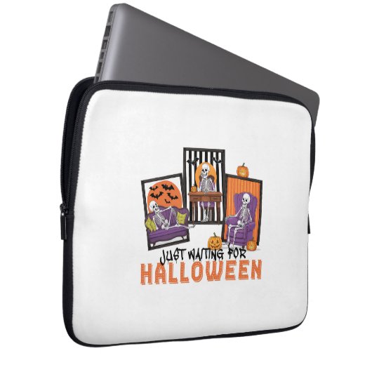 Just Wart Halloween Fall Vibes Laptopschutzhülle (Vorne Rechts)