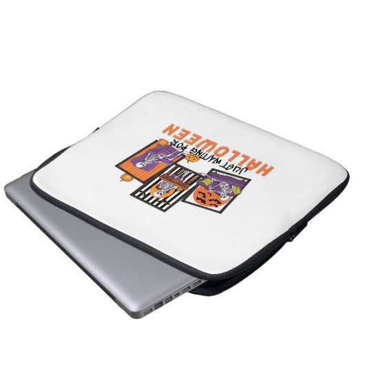 Just Wart Halloween Fall Vibes Laptopschutzhülle (Vorne Knopf)