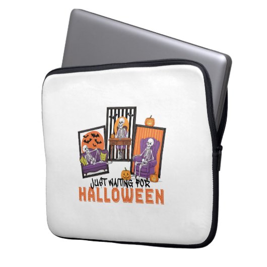Just Wart Halloween Fall Vibes Laptopschutzhülle (Vorderseite Links)