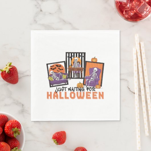 Just Wart Halloween Fall Vibes Serviette (Beispiel)