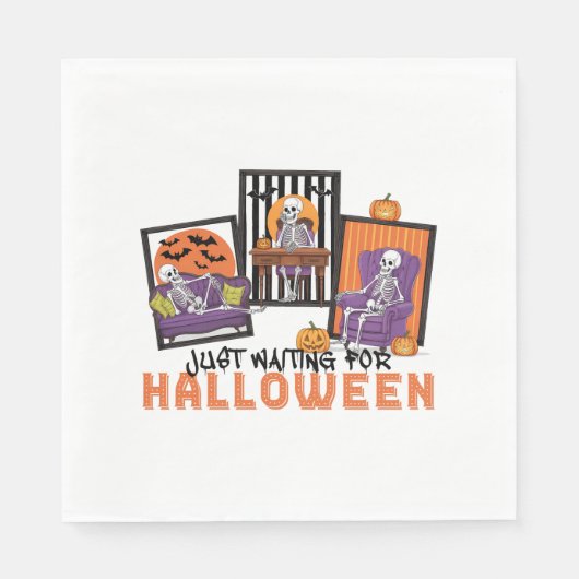 Just Wart Halloween Fall Vibes Serviette (Vorderseite)