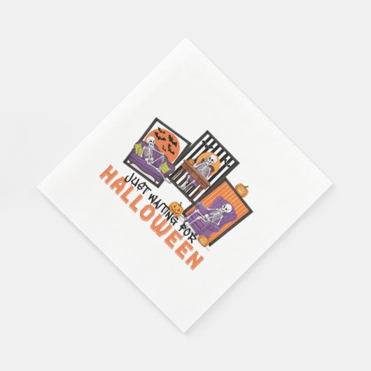 Just Wart Halloween Fall Vibes Serviette (Ecke)