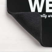 Just Weird Kamala Voting Kamala Harris 2024 Mousepad (Ecke)