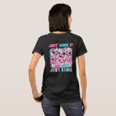 Just Wing & Just Dance - Kawaii Flamingo Ballet T-Shirt (Schwarz voll)