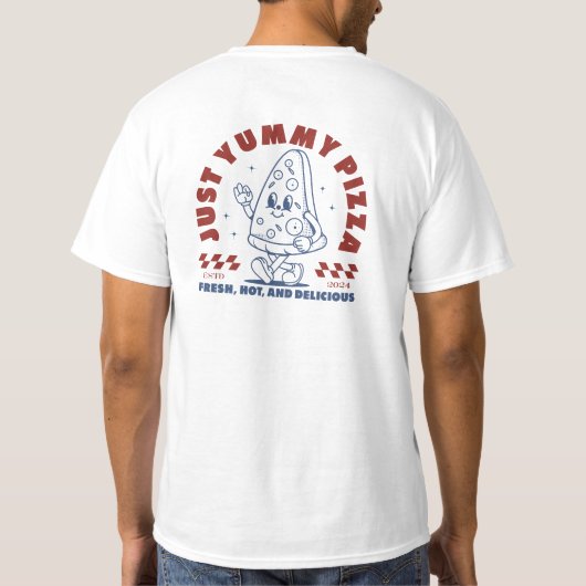 Just Yummy Pizza Tee (Rückseite)