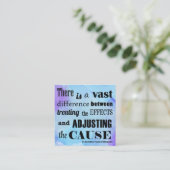 Justage der Ursachen-Aquarell-Chiropraktik Quadratische Visitenkarte (Stehend Vorderseite)