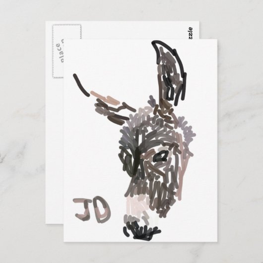 JustDonkeys Logo-Postkarte Postkarte (Vorne/Hinten)