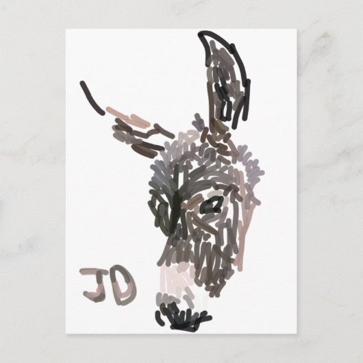 JustDonkeys Logo-Postkarte Postkarte (Vorderseite)