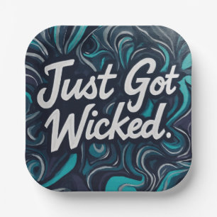 JustGotWicked  Pappteller
