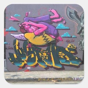 Justhex Quadratischer Aufkleber