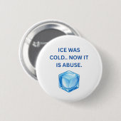 Justice & Accountability Button — ICE Human Rights (Vorne & Hinten)