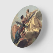 Justice and Peace Runde Wanduhr (Winkel)