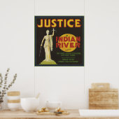 Justice Florida Crate Label Poster (Küche)