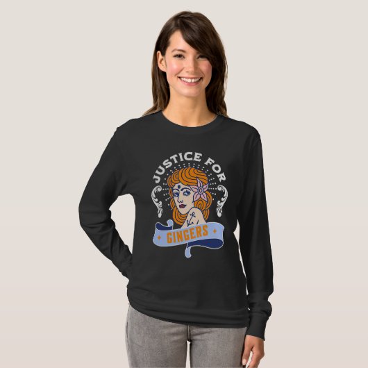Justice For Gingers Redhead Pride T-Shirt (Vorne ganz)