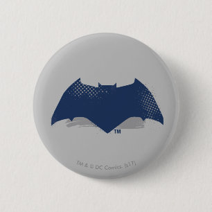 Justice League   Brush & Halftone Batman-Symbol Button