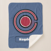 Justice League | Brush & Halftone Cyborg Symbol Sherpadecke (Vorderseite)