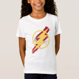 Justice League Brush & Halftone Flash Symbol T-Shirt