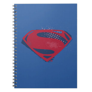 Justice League   Brush & Halftone Superman-Symbol Notizblock
